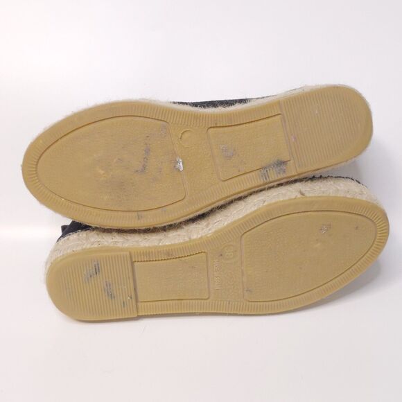 UNITY IN DIVERSITY Espadrille Platform Shoes Zip Black Suede Minimalist Sz 38 - Picture 7 of 8